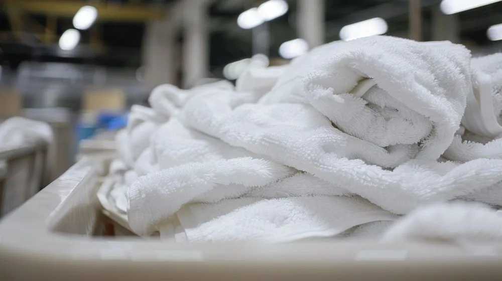 Clean, neatly folded linens ready for delivery