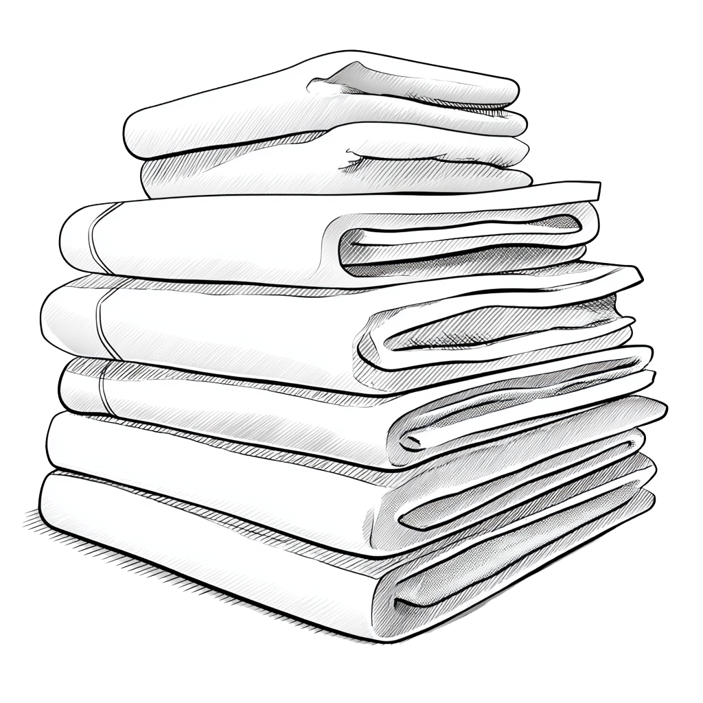 Freshly laundered towels
